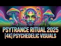 Download Lagu Progressive Psytrance Ritual 2025 | Dark Ethno Hallucinations (4K Psychedelic Visuals)