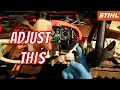 DO YOU KNOW This Hidden STIHL Carburetor ADJUSTMENT STIHL HS 45