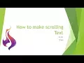 How to add scrolling text in windows form VB NET Telugu