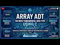 Array ADT Operations in C Create Array Append Insert Data Structure Using C Bengal