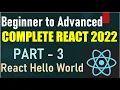 Complete React Beginner to Advanced - 2022 Part