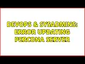 DevOps SysAdmins Error updating Percona Server