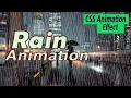 Rain Animation Using HTML and CSS Pure CSS Animation