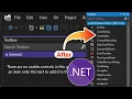How to add Toolbox in Visual Studio 2022 There are no usable controls in this group
