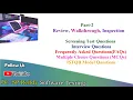 Review Walkthrough Inspections Interview Questions - FAQs-MCQs-ISTQB-Part2 By Dr SP Reddy