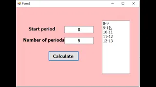 VB net tutorial How to fill listbox by periods in Visual Basic net