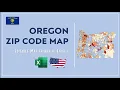 Oregon Zip Code Map in Excel - Zip Codes List and Population Map