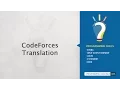 CodeForces Translation