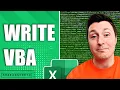 How to write VBA code in Excel beginner tutorial