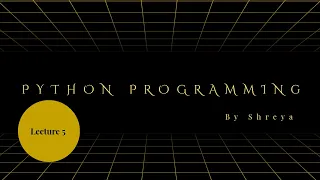 Python for Beginners Full Python Programming Course Lecture 5