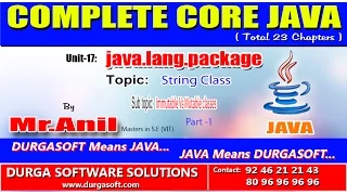 Core Java - java lang package