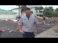 The Weather Channel Justin Michaels reporting from Clearwater Florida