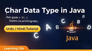 Tutorial in Char Data Type in Java In Urdu Hindi