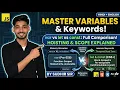 JavaScript Variables Tutorial var vs let vs const Hoisting Keywords Explained Sudhir Sir