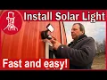How to Install a Solar Powered Security Light - UtiliTech Security Light