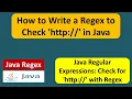 How to check http contains in the input text Java Regex Regex in java