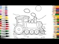 Learn Colors with a Cute Train Train Coloring for Kids