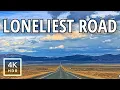 Loneliest Road in America - Crossing Nevada Desert on Highway 50 4K R