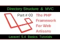 Laravel 5 4 Basic Tutorial 3 directory structure C pattern and database configuration
