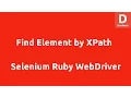 Selenium Ruby Find Element by Xpath