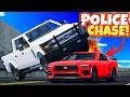 Brick Rigs Multiplayer Insane Police Chases Crashes on a NEW Mountain Map