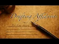 Drafting Affidavits - A Lay-persons Guide