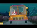 EP1 | Wheels On The Bus With Five Skeletons | Spooky Scary Skeletons Songs By Teehee Town