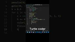 Mesmerizing Rainbow Spiral Creating Stunning Art with Python Turtle Graphics