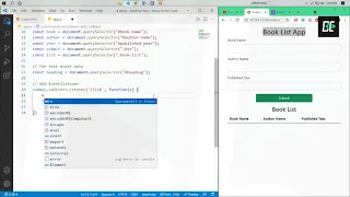Book List App by HTML CSS JavaScript Basic JavaScript Project
