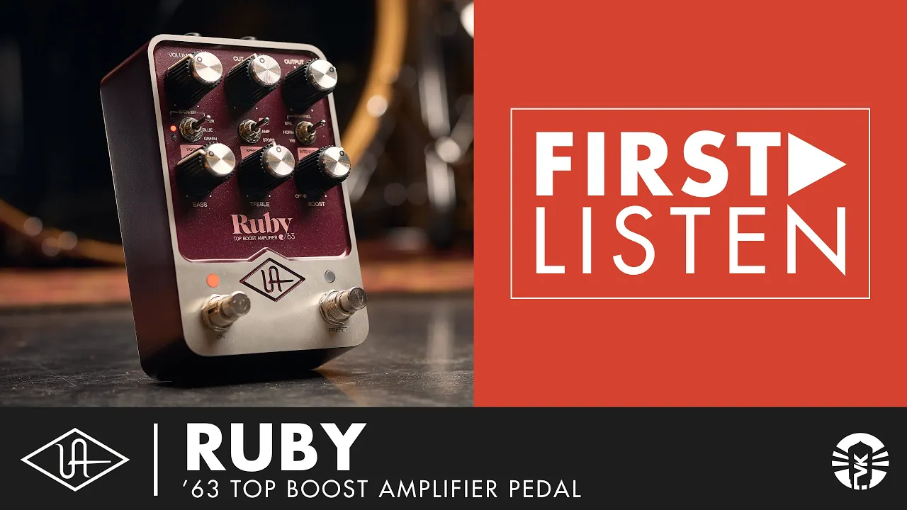 ギター Ruby '63 Top Boost Amplifier / UAFX Universal Audio UAFX Ruby '63 Top Boost Amplifier Effects
