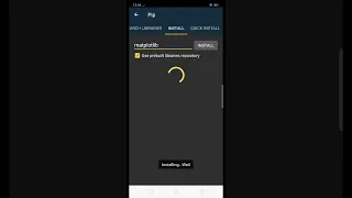 how to install matplotlib in pydroid 3 watch this