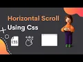 Horizontal Scrolling CSS