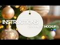 How to Use This Ornament Mockup Photoshop Canva Customer Guide