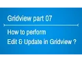 Gridview Tutorials - how to perform edit and update in gridview