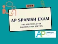 AP Spanish Simulated Conversation Tips and Tricks Get a 5 AP Spanish Exam