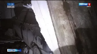 В одном из гаражных кооперативов в Кировском округе рухнула бетонная плита