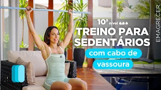 Sair do sedentarismo treinando em casa com cabo de vassoura e sofa - CAROL BORBA