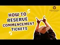 WMU How to reserve commencement tickets
