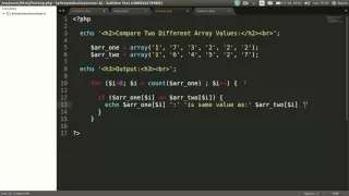 How to Compare Two Different Array Values in PHP - Toturial