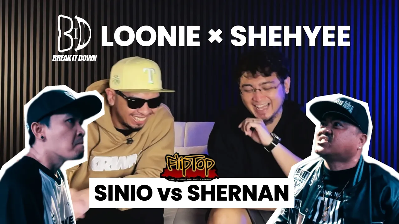 LOONIE × SHEHYEE | BREAK IT DOWN: Rap Battle Review E308 | FLIPTOP: SINIO vs SHERNAN