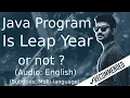 Java program to check whether a year is leap or not Java Tutorial