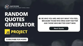 Step-by-Step Guide Building a Random Quotes Generator in JavaScript
