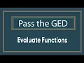Evaluating Functions