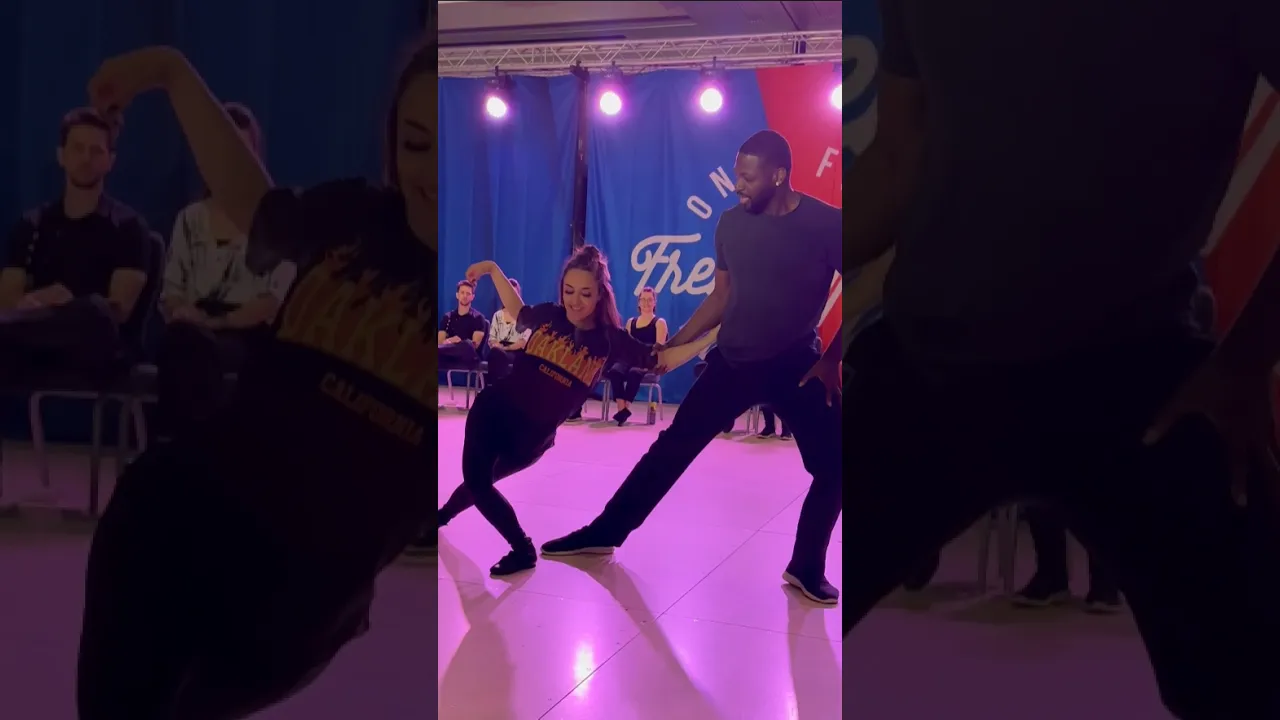 This dance was intense and chill at the same time 😮 #improv #westcoastswing