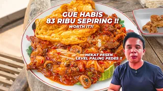 HABIS 83 RIBU MAKAN DI SINI!  PESEN OSENG MERCON LEVEL MENTOK!