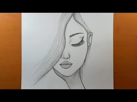 Download MP3 Desenhos a Lápis Fácil Passo a Passo Como Desenhar Rosto de Mulher Bonita, Tutorial Desenhos Fáceis