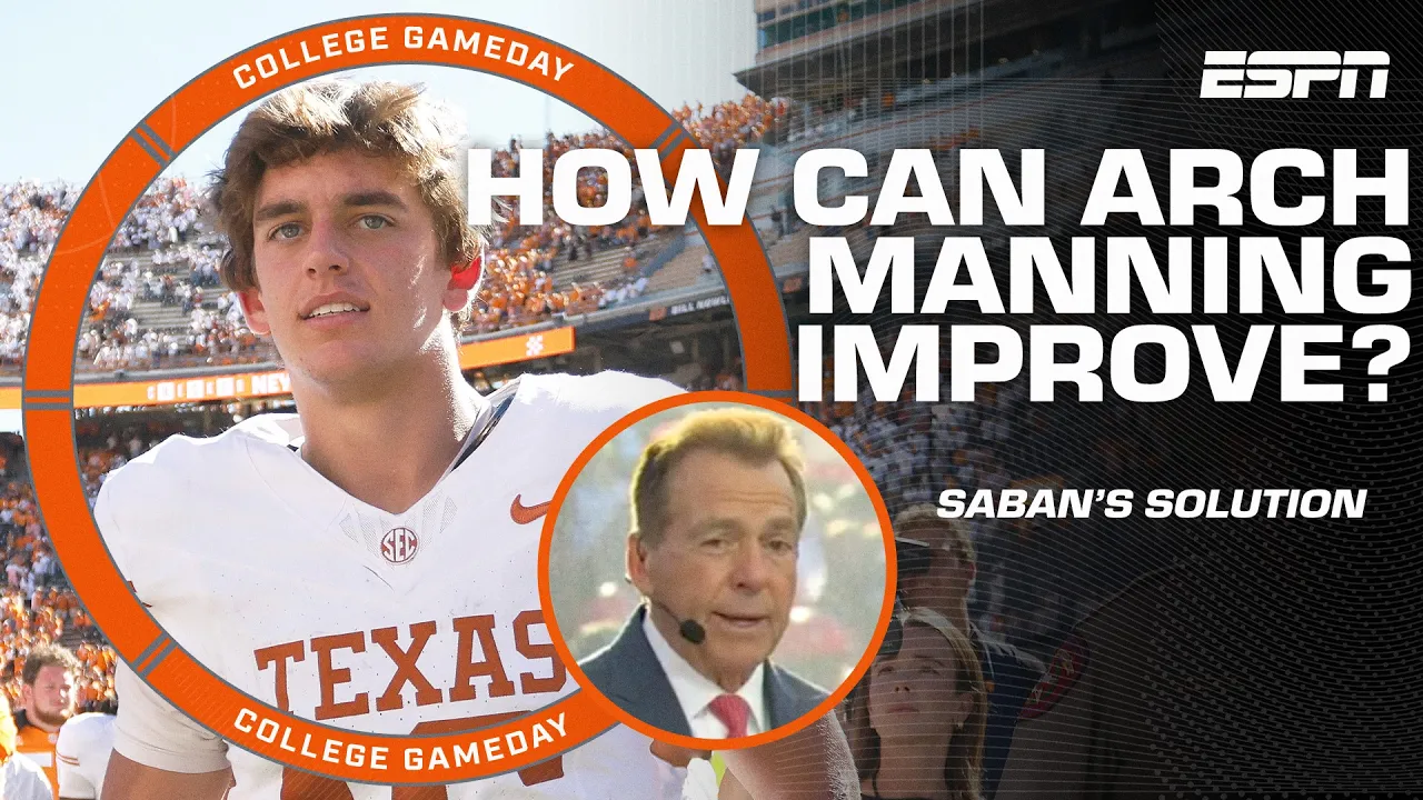 Nick Saban's SOLUTION to Arch Manning's struggles this season 👀 | College GameDay
