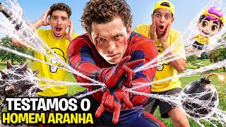 TESTAMOS AS HABILIDADES DO HOMEM ARANHA *Sosia ou real ?