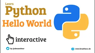 01 Hello World with Python - Python Tutorial for Beginners Interactive and Auto-graded
