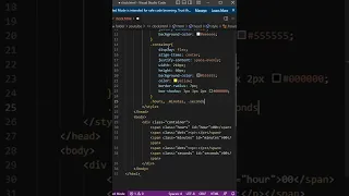 Digital clock HTML CSS and JavaScript